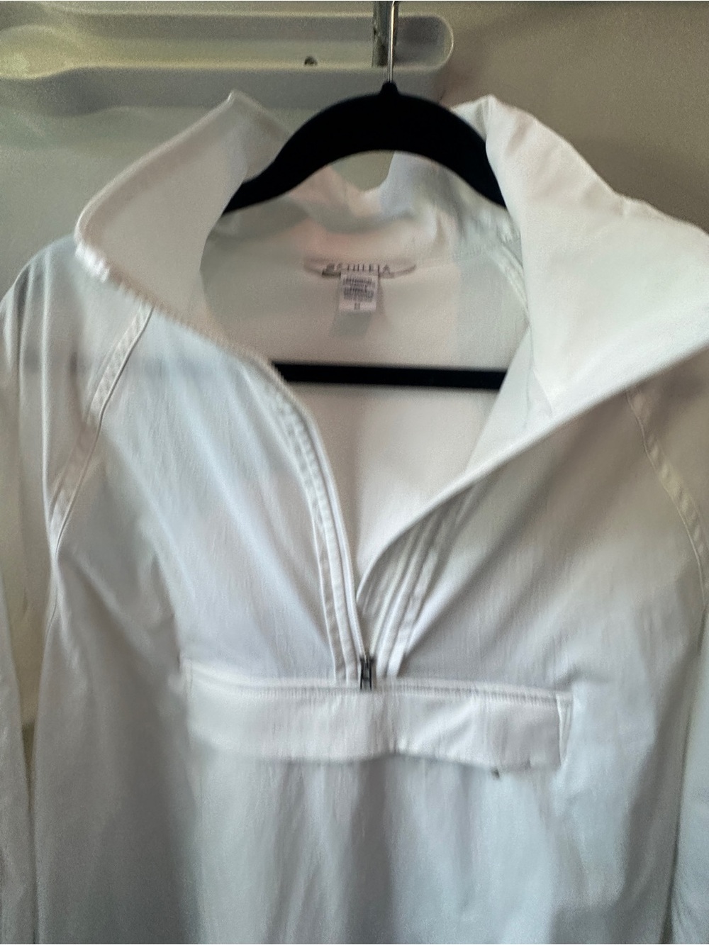 Athleta White Half-Zip Pullover Hoodie - Picture 2 of 4